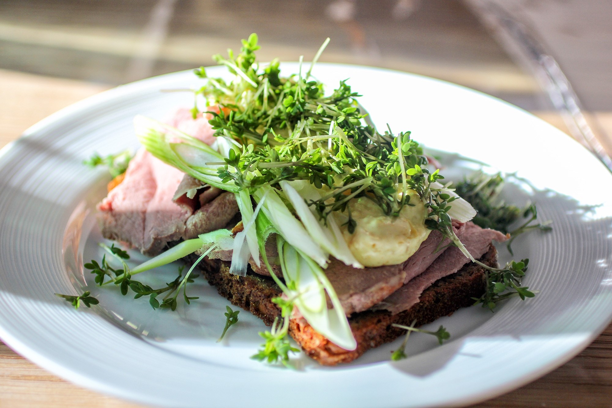 smørrebrød med andebryst